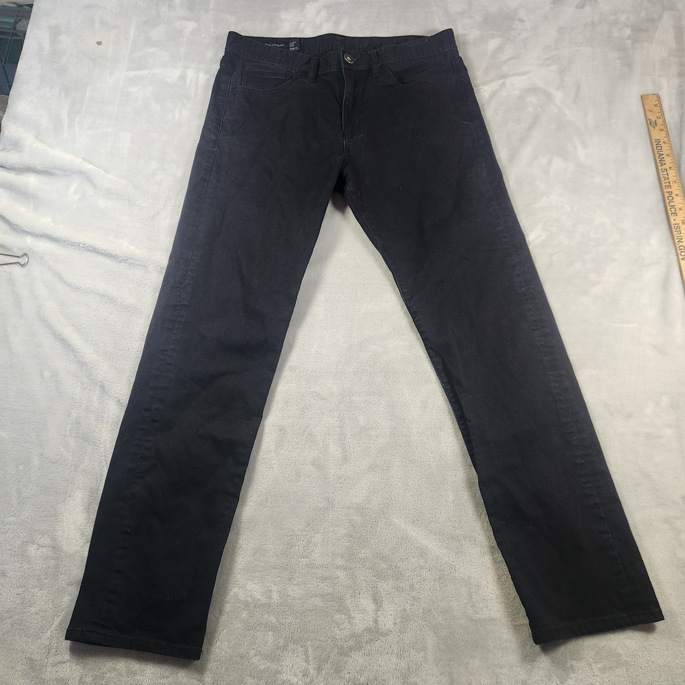 Armani‎ Exchange A|X Mens Size 32S/C Straight Fit Jeans Denim Black J16